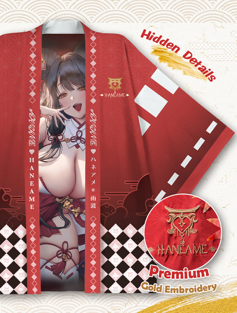 ⛩️Lustful Gost Miko ⛩️《 Japan Haori & T-SHIRT》Clothing