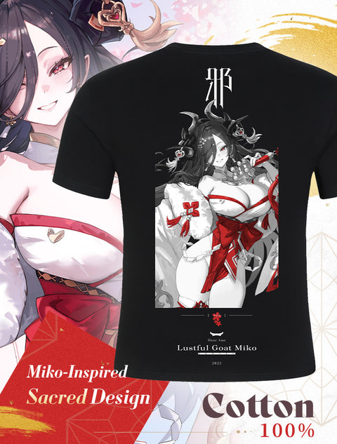 ⛩️Lustful Gost Miko ⛩️《 Japan Haori & T-SHIRT》Clothing