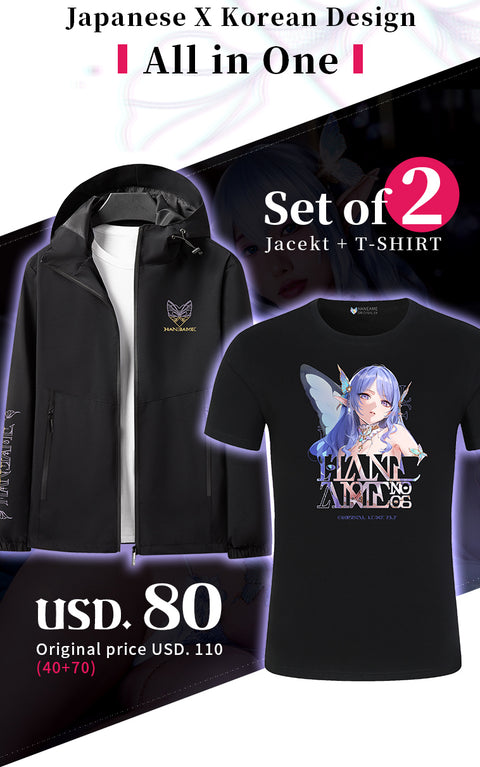 🦋LUXE Elf🦋《Windbreaker Jacket & T-SHIRT》