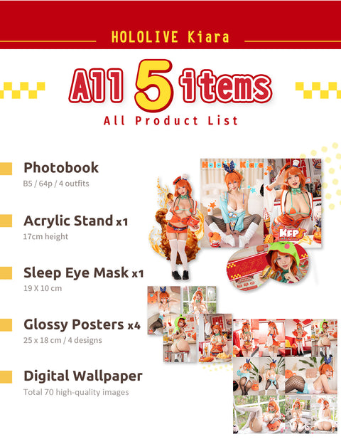 FREE SHIPPING FEE‼️Final Door Curtain‼️Hololive 《Takanashi Kiara》 Vol.63