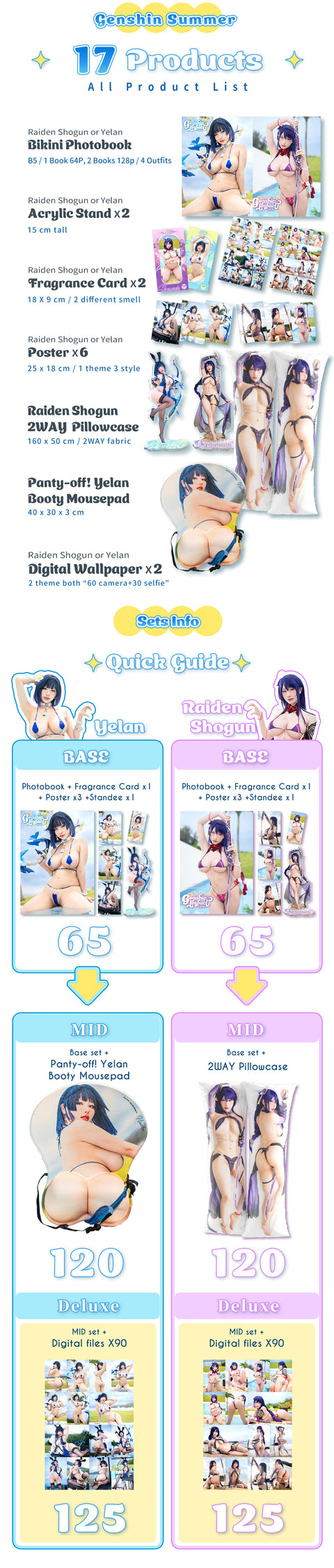 GenshinImpact 《Yelan & Raiden Shogun 》Vol.57+58