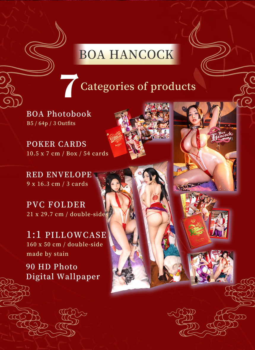 🐍《One Piece Boa Hancock》🐍 HaneAme Cosplay Photobook Pillowcase (option) Vol. 55