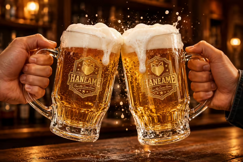 [Limited Edition] 🍺 Limited Edition Hane Ame's Refreshing Glass Beer Mug