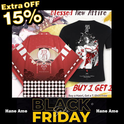 LAST OFFER‼️  Lustful Gost Miko 《 Japan Haori & T-SHIRT》Clothing