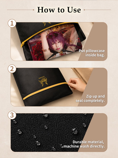 HaneAme Exclusive《 Dakimakura Storage & Laundry Bag 》2 as a SET